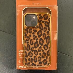 MVMT Fuzzy Faux Fur Leopard Cheetah iPhone 13 14 15 Case Brand New